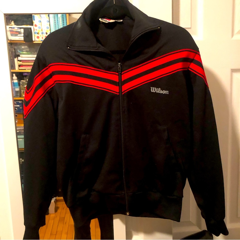 Vintage 1980s Wilson track jacket…size medium women’s. Gentry worn almost new.